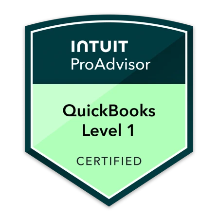 Intuit ProAdvisor, Level 1 badge
